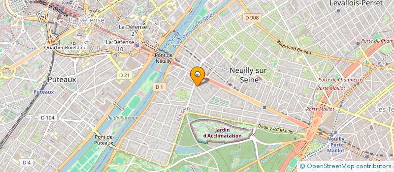 localisation de l'entreprise PROTEC SYS à NEUILLY-SUR-SEINE