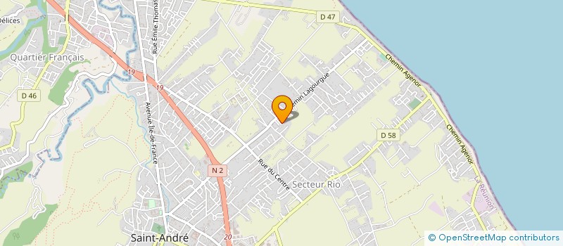 localisation de l'entreprise PROTEC TELESURVEILLANCE GARDIENNAGE PRIVE à SAINT-ANDRE