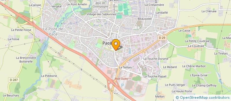 localisation de l'entreprise PROTEC TOITURE 35 à PACE
