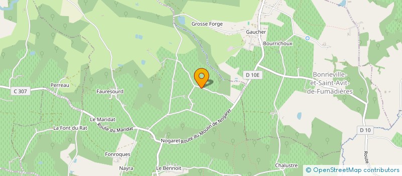 localisation de l'entreprise PROTECA à MONTCARET