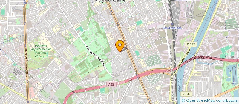 localisation de l'entreprise PROTECAP à VITRY-SUR-SEINE