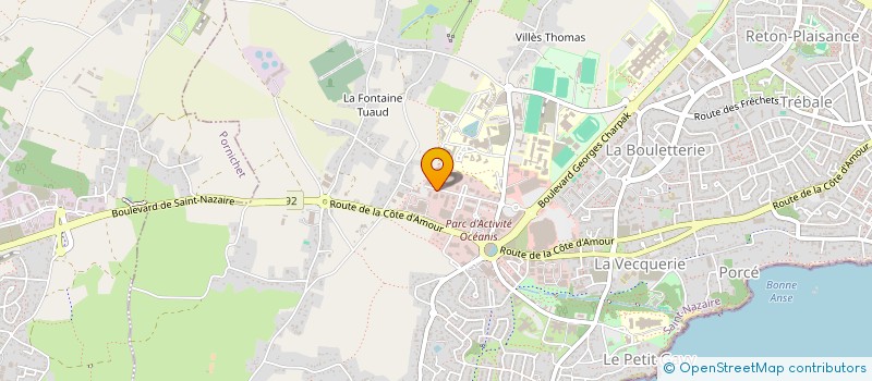 localisation de l'entreprise PROTECFLAM INDUSTRIES à SAINT-NAZAIRE