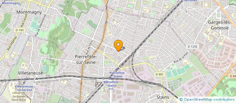 localisation de l'entreprise PROTECH à PIERREFITTE-SUR-SEINE