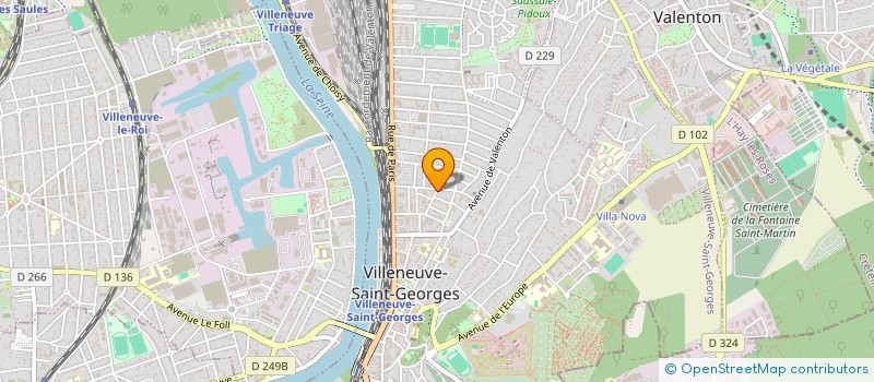 localisation de l'entreprise PROTECH à VILLENEUVE-SAINT-GEORGES
