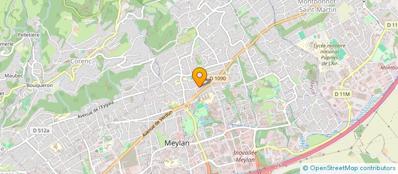 localisation de l'entreprise PROTECH à MEYLAN