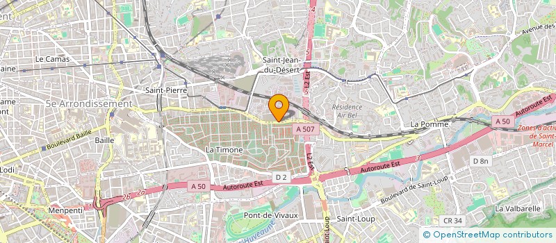 localisation de l'entreprise PROTECH BAT à MARSEILLE