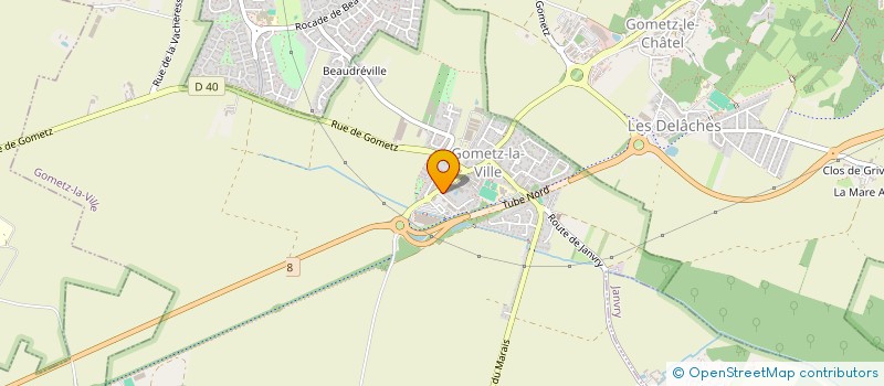 localisation de l'entreprise PROTECH BTP  GOMETZ-LA-VILLE