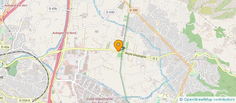 localisation de l'entreprise PROTECH ENVIRONNEMENT  AUBAGNE