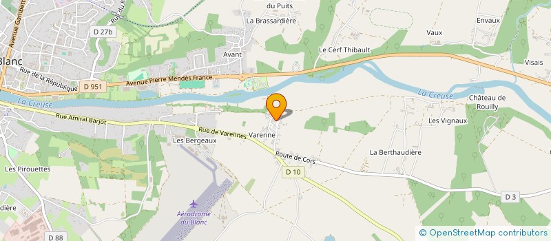 localisation de l'entreprise PROTECH EPOXY à LE BLANC