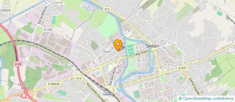 localisation de l'entreprise PROTECH FERMETURES  SEDAN