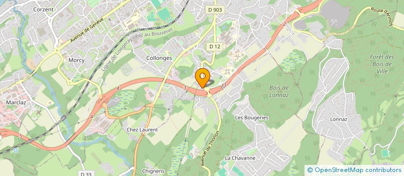 localisation de l'entreprise PROTECH IMMOBILIER à THONON-LES-BAINS