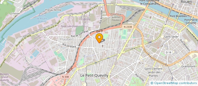 localisation de l'entreprise PROTECH SECURITE à LE PETIT-QUEVILLY