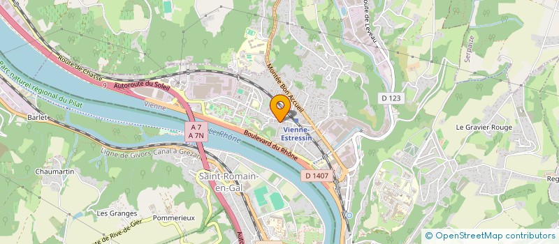 localisation de l'entreprise PROTECH SERVICES à VIENNE