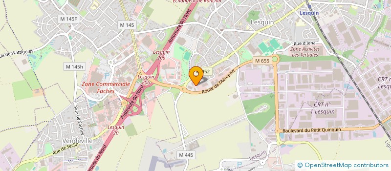 localisation de l'entreprise PROTECHCOM à LESQUIN