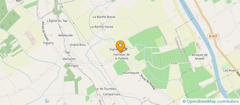 localisation de l'entreprise PROTECK INCENDIE OCCITANIE à ALBEFEUILLE-LAGARDE