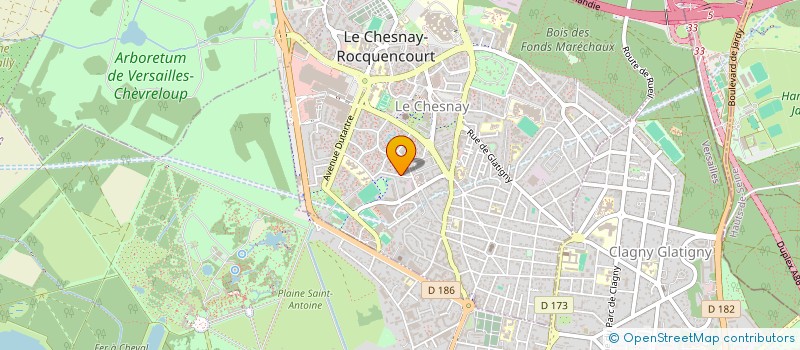 localisation de l'entreprise PROTECN@ à LE CHESNAY-ROCQUENCOURT