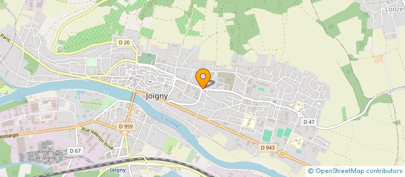localisation de l'entreprise PROTECNIC - CREATIS à JOIGNY