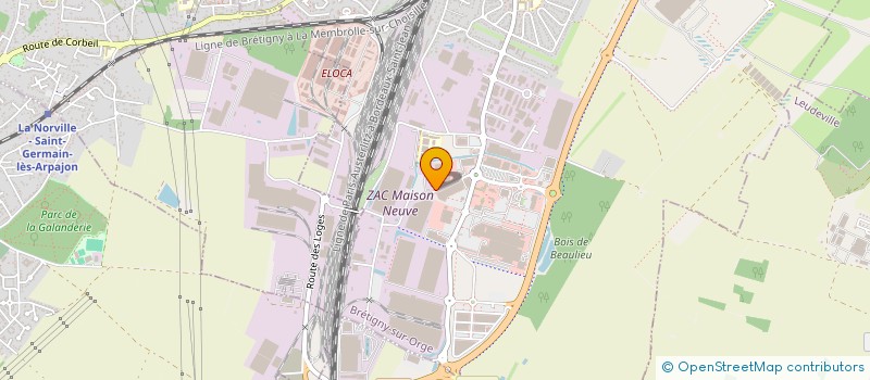 localisation de l'entreprise PROTECO à BRETIGNY-SUR-ORGE