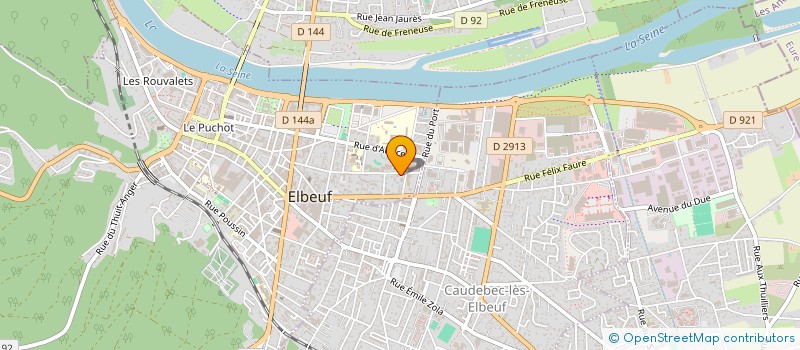 localisation de l'entreprise PROTECSURE INCENDIE  ELBEUF