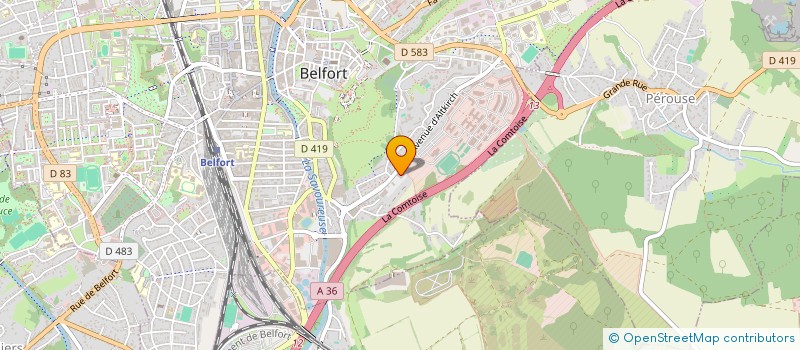 localisation de l'entreprise PROTECT + à BELFORT