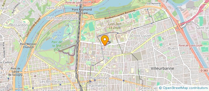 localisation de l'entreprise PROTECT ACT  VILLEURBANNE