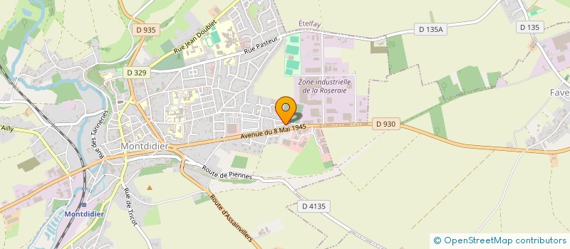 localisation de l'entreprise PROTECT DECORAT CONDITION P D C EUROPE à MONTDIDIER