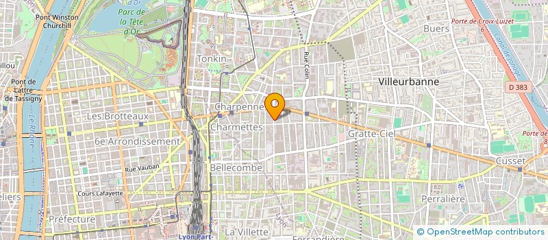 localisation de l'entreprise PROTECT'PLUS SARL à VILLEURBANNE