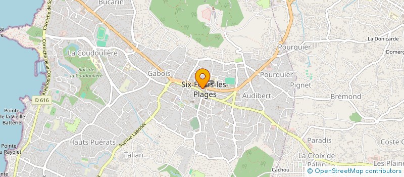 localisation de l'entreprise PROTECT SECURITE AUTOMATISME SYSTEMES à SIX-FOURS-LES-PLAGES