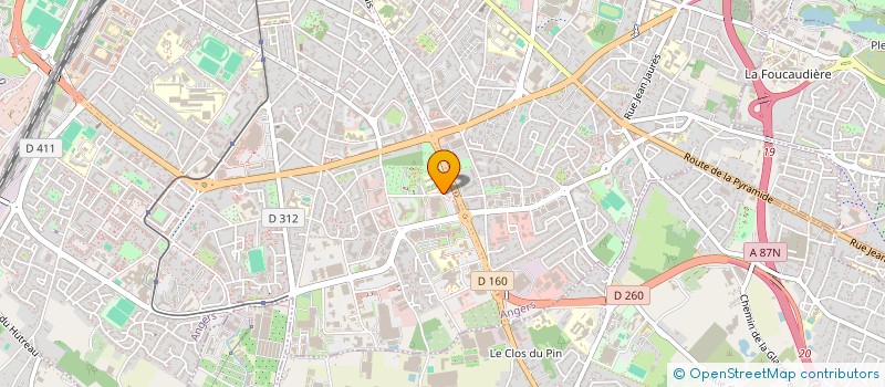 localisation de l'entreprise PROTECT SECURITY à ANGERS