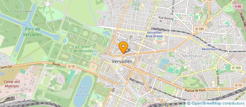 localisation de l'entreprise PROTECT'US à VERSAILLES