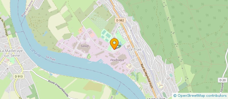 localisation de l'entreprise PROTECTAS à LE TRAIT