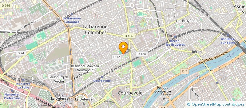 localisation de l'entreprise PROTECTAS SECURITE DU CENTRE à COURBEVOIE