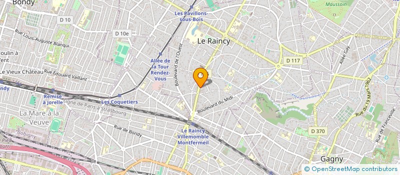 localisation de l'entreprise PROTECTASSUR  LE RAINCY