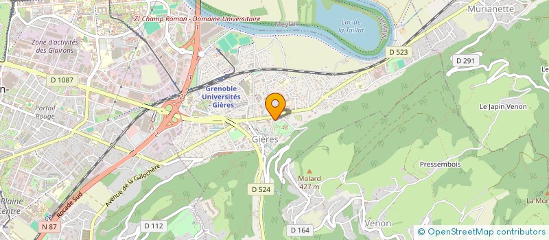 localisation de l'entreprise PROTECTIO FRANCE S.A.S à GIERES