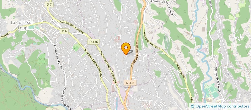 localisation de l'entreprise PROTECTION ALARMES COTE D'AZUR à SAINT-PAUL-DE-VENCE