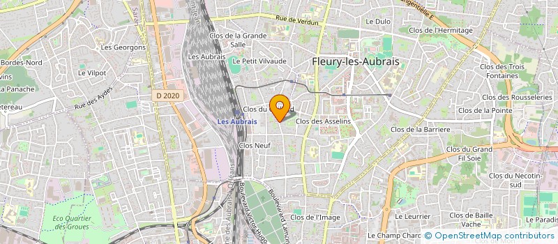 localisation de l'entreprise PROTECTION ALPHA OMEGA à FLEURY-LES-AUBRAIS