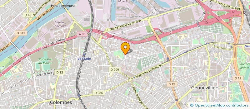 localisation de l'entreprise PROTECTION ASSISTANCE SECURITE SERVICE à COLOMBES