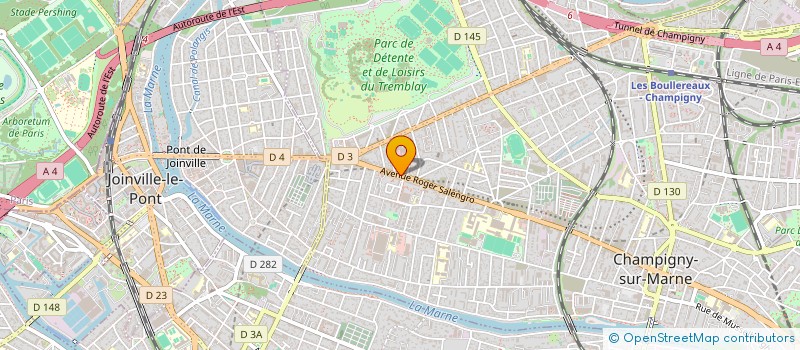 localisation de l'entreprise PROTECTION AUX ANIMAUX  CHAMPIGNY-SUR-MARNE