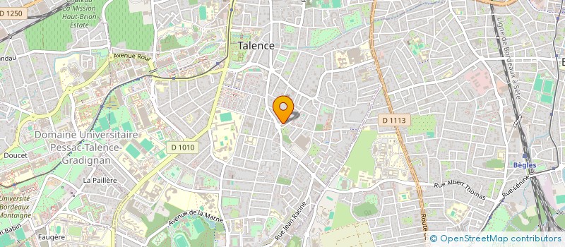 localisation de l'entreprise PROTECTION CIVILE  TALENCE