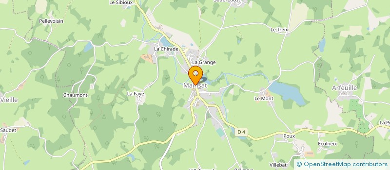 localisation de l'entreprise PROTECTION CIVILE DE LA CREUSE à MAINSAT