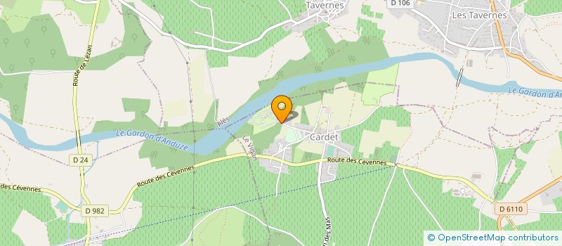 localisation de l'entreprise PROTECTION CIVILE DU GARD (PC30)  CARDET