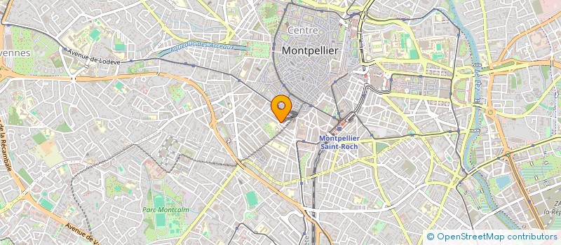 localisation de l'entreprise PROTECTION DE L ATMOSPHERE ET DE LA VERDURE PAVE à MONTPELLIER