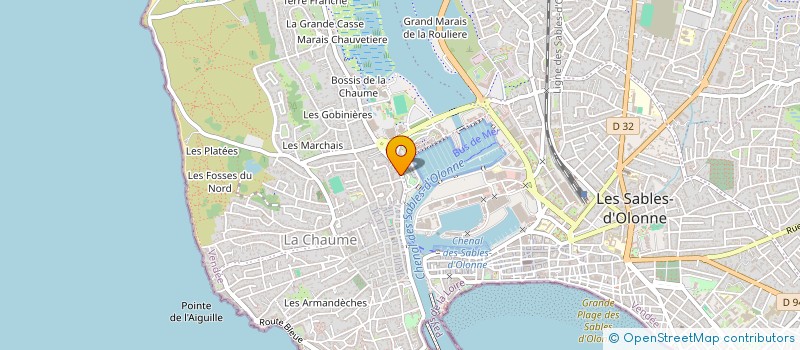 localisation de l'entreprise PROTECTION DE L'IDENTITE CULTURELLE ET PATRIMONIALE CHAUMOISE à LES SABLES D'OLONNE