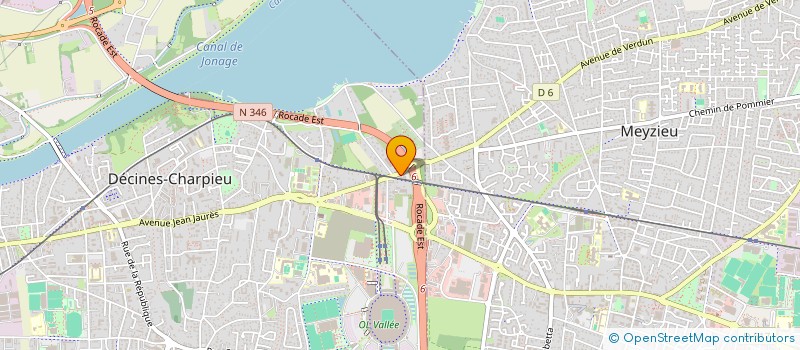 localisation de l'entreprise PROTECTION DES PERSONNES ET DE ENTR à DECINES-CHARPIEU