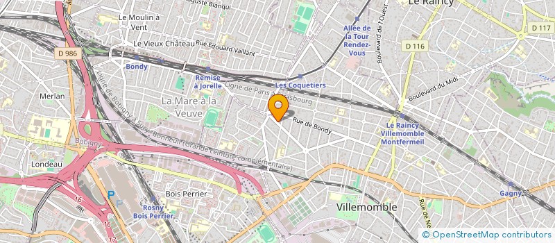 localisation de l'entreprise PROTECTION EAUX POTABLES ET SERVICES à VILLEMOMBLE