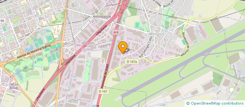 localisation de l'entreprise PROTECTION ETUDE CONCEPT à WISSOUS