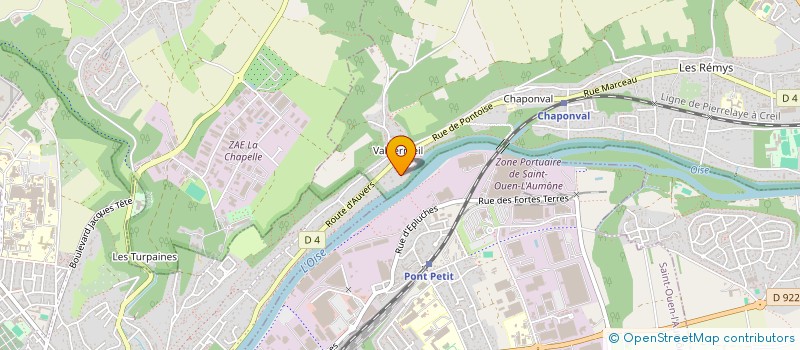 localisation de l'entreprise PROTECTION EUROPEENNE PRIVEE  AUVERS-SUR-OISE