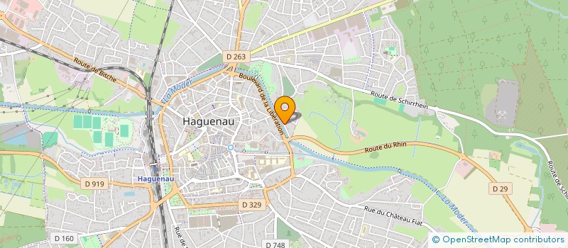 localisation de l'entreprise PROTECTION FAUNE FLORE HAGUENAU  HAGUENAU