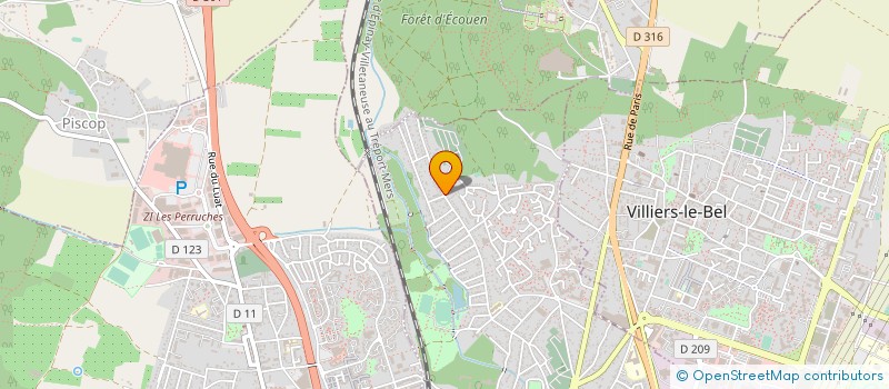 localisation de l'entreprise PROTECTION GARDIENNAGE 2000 à SARCELLES