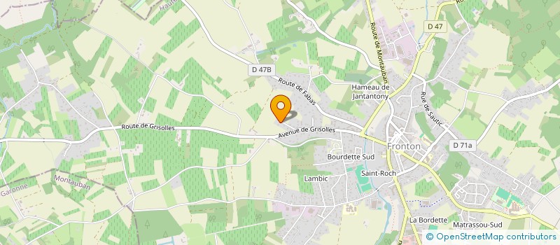 localisation de l'entreprise PROTECTION HABITATION SERVICE  FRONTON